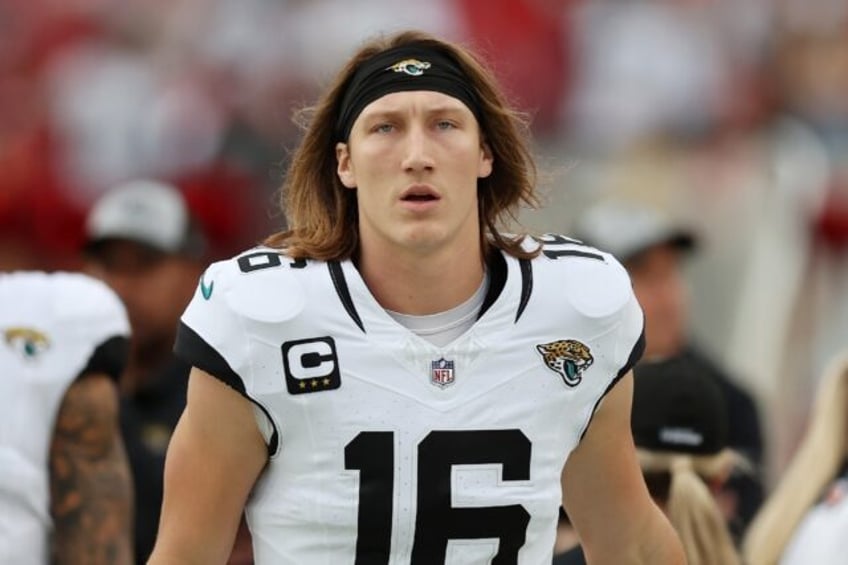 Jacksonville Jaguars quarterback Trevor Lawrence has a sprained joint in his right shoulder and is uncertain for the team's upcoming NFL game against the Carolina Panthers