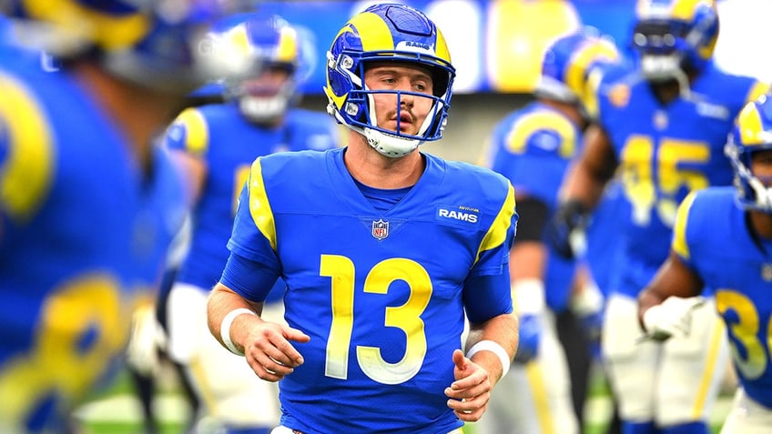 John Wolford with the Rams