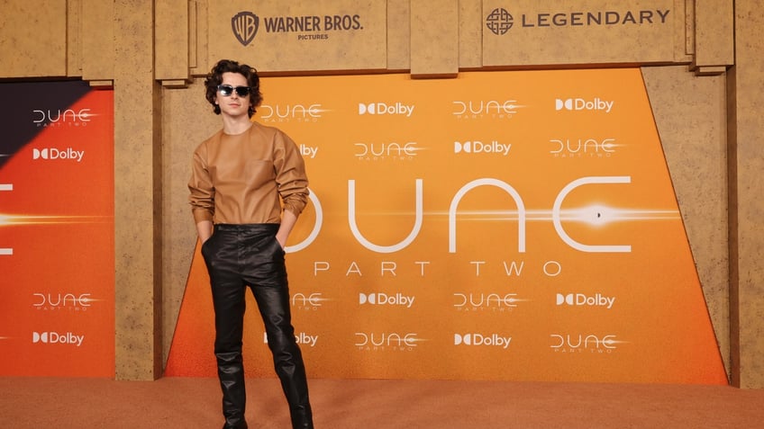 Timothée Chalamet at "Dune: Part 2" premiere