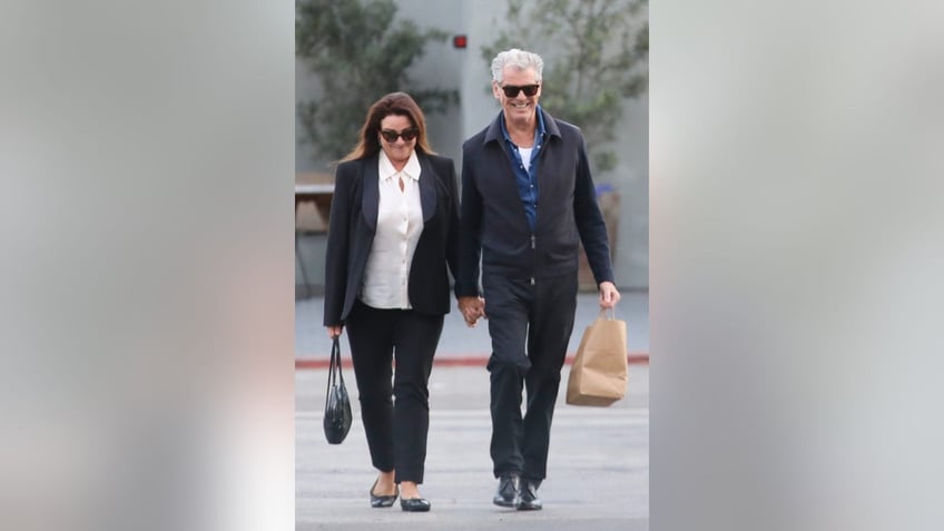 Pierce Brosnan and wife, Keely Shaye Brosnan