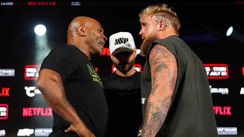 Paul and Tyson staredown