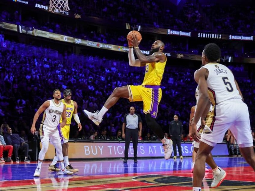 james fuels lakers to set up nba cup final showdown with pacers