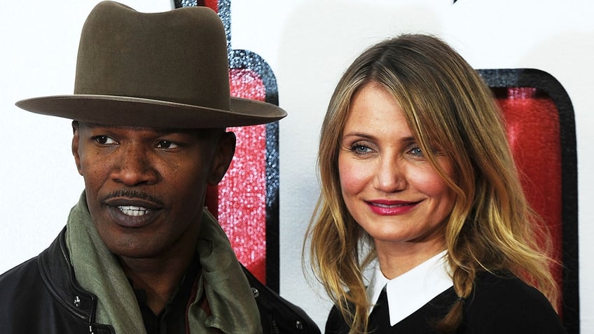 Jamie Foxx and Cameron Diaz at a premiere