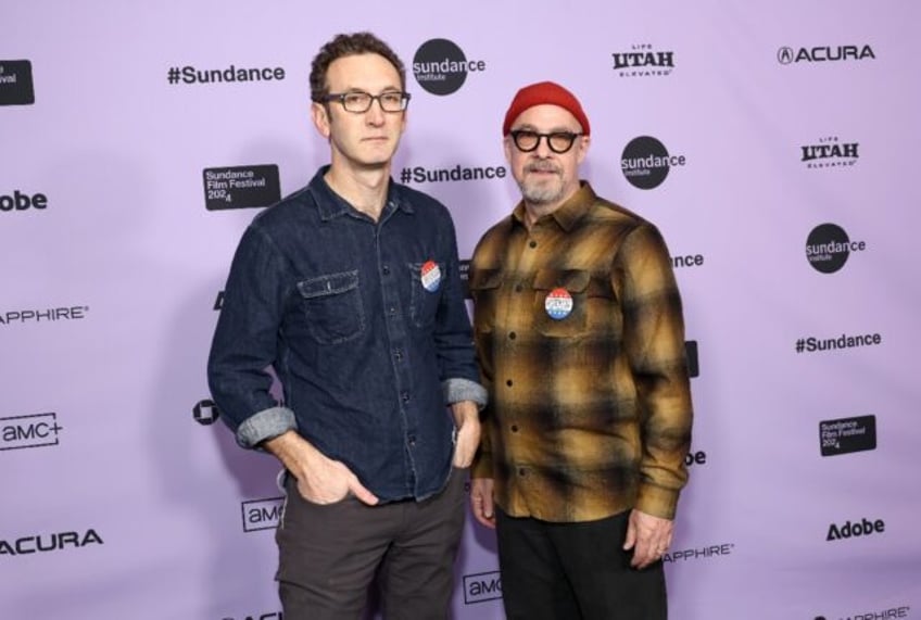 Co-directors Jesse Moss (L) and Tony Gerber attend the 'War Game' Premiere at the 2024 Sundance Film Festival