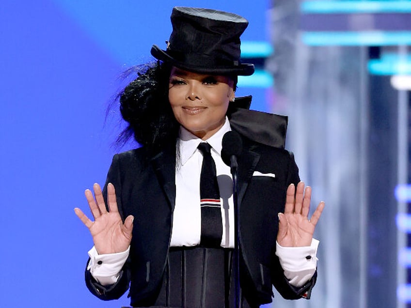 LAS VEGAS, NV - May 15: 2022 BILLBOARD MUSIC AWARDS -- Pictured: Janet Jackson speaks on s