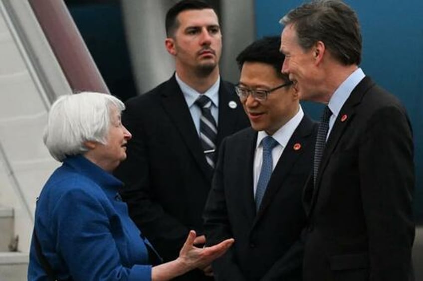 janet yellen arrives in china for high stakes economic meetings