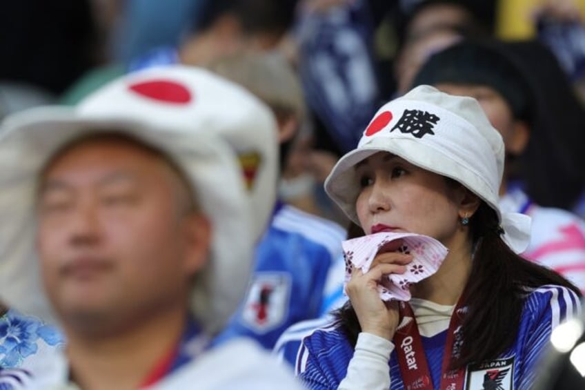 Japan fans at the Asian Cup in Qatar last month