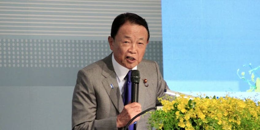 japanese politician taro aso calls for peace in taiwan strait as the country strengthens its deterrence