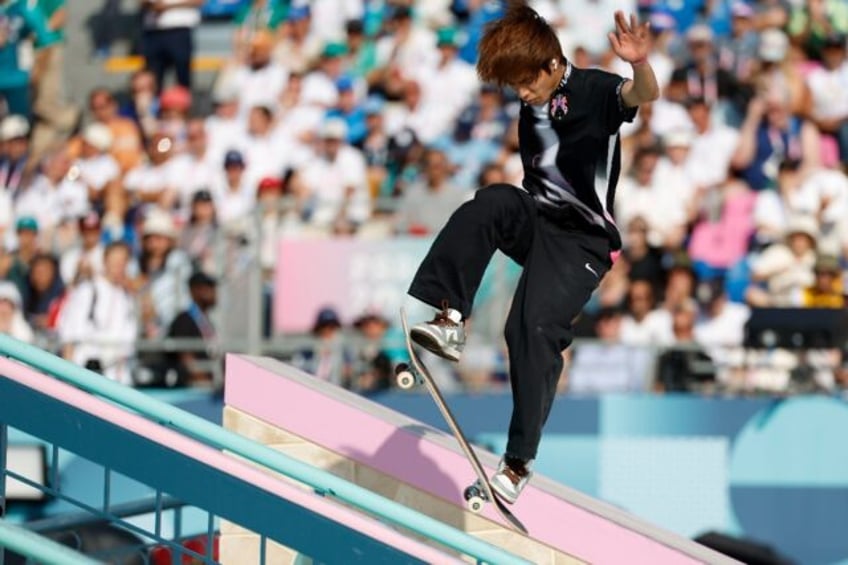 Yuto Horigome clinched the men's street skateboarding title with his final trick