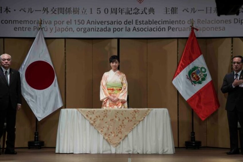 japans princess kako arrives in peru to mark 150 years of diplomatic relations