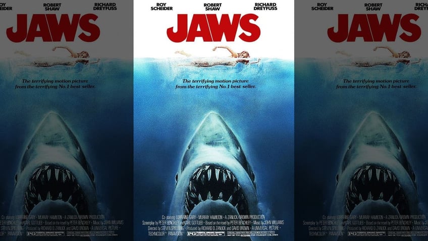 Jaws movie poster 50th anniversary 
