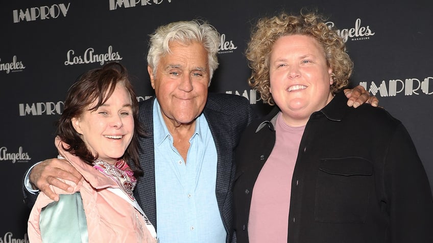 Jay Leno, Mavis Leno, Fortune Feimster at the Improv