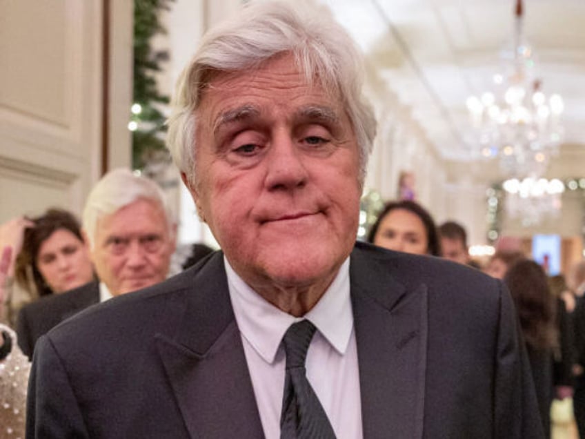 WASHINGTON, DC - DECEMBER 03: Jay Leno attends the The Kennedy Center Honorees reception at The White House on December 03, 2023 in Washington, DC. The 2023 honorees include comedian and actor Billy Crystal, opera singer Renée Fleming, the Bee Gees' Barry Gibb, rapper and actress Queen Latifah and singer …