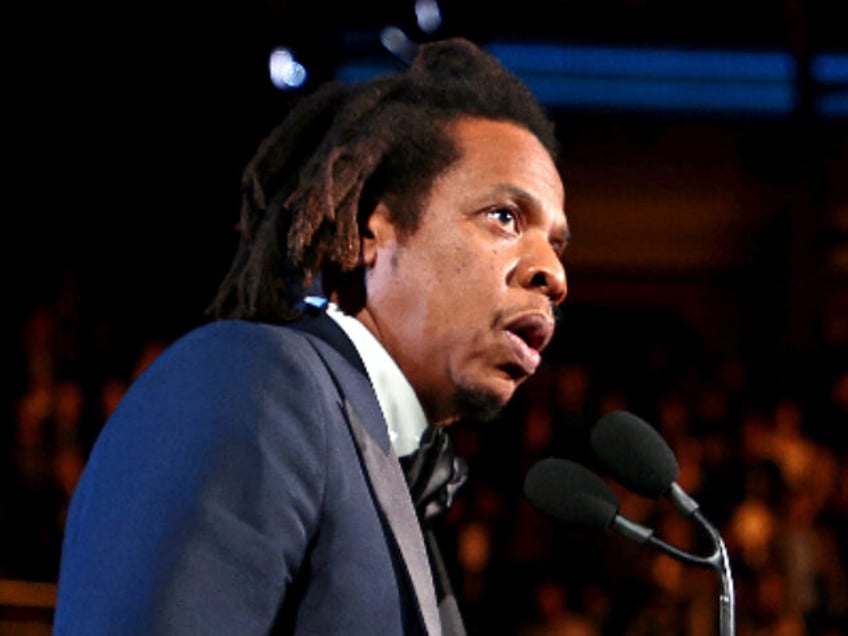 CLEVELAND, OHIO - OCTOBER 30: Jay Z speaks onstage during the 36th Annual Rock & Roll