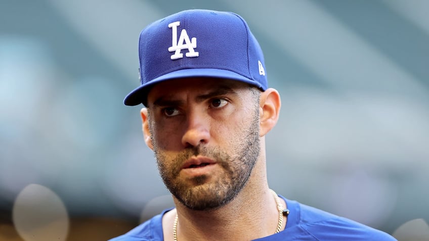 J.D. Martinez looks on field