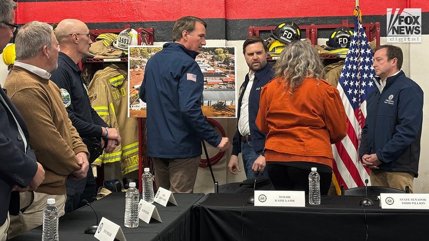 Vice President JD Vance visits Hurricane Helene affected Virigina