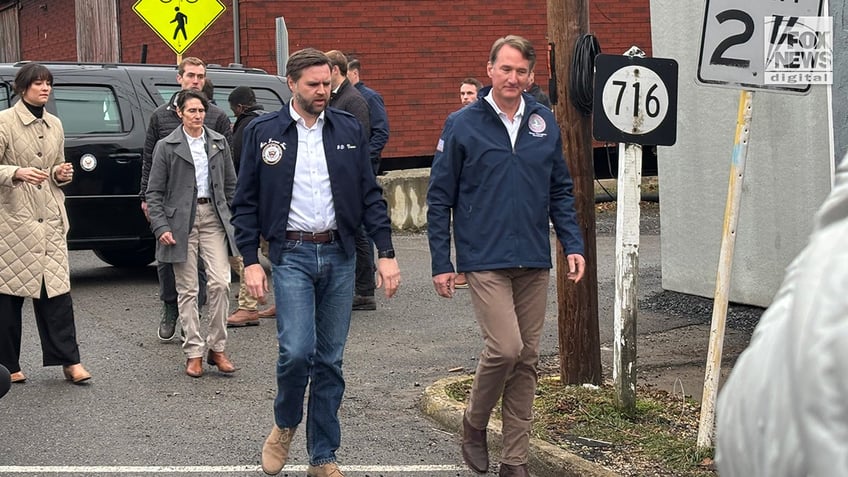 Vice President JD Vance visits Hurricane Helene affected Virigina