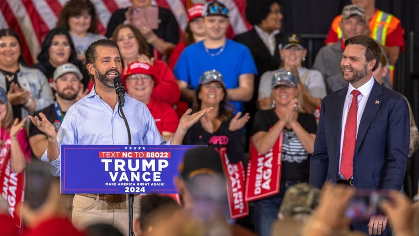 Don Jr. and Vance in North Carolina