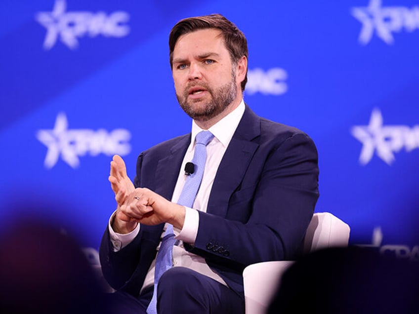 Vice President of the United States J. D. Vance speaking at the 2025 Conservative Politica