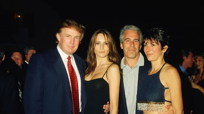 Trump, Knauss, Epstein, & Maxwell At Mar-A-Lago