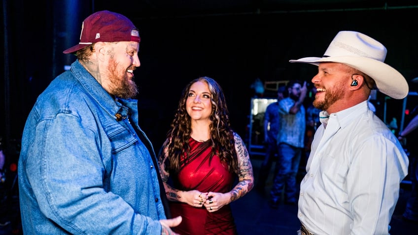 Jelly Roll and Ashley McBryde talk to Cody Johnson