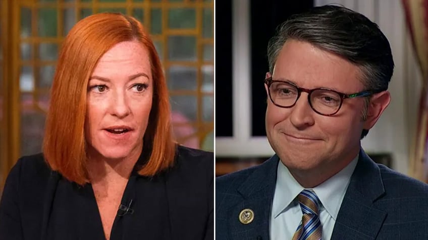 jen psaki bashes gop speaker mike johnson for being a religious fundamentalist