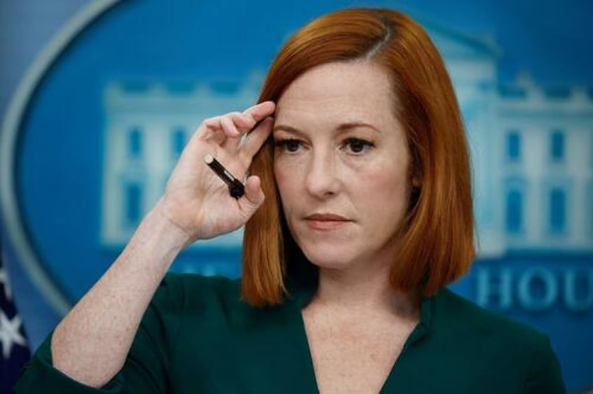 jen psaki claims biden never looked at watch suggests gold star parents lied