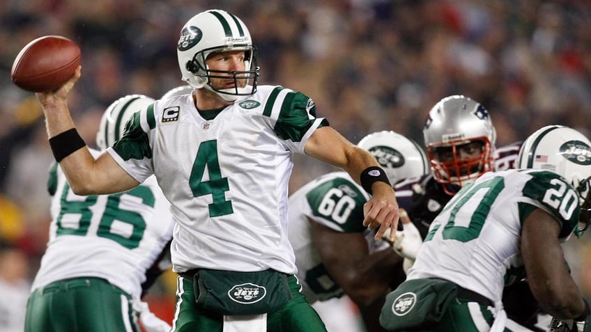 Brett Favre with the Jets