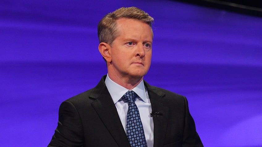 A photo of Ken Jennings on "Jeopardy!"