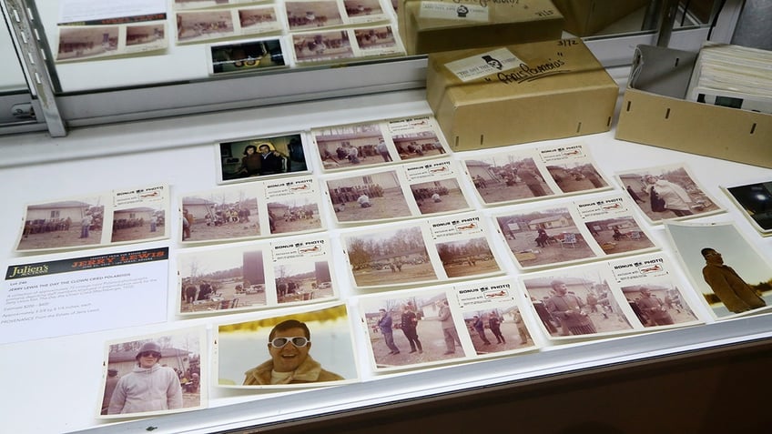 Photographs next to each other from The Day the Clown Cried.