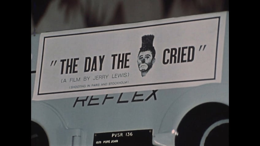 A close-up of a camera showing the logo "The Day the Clown Cried."