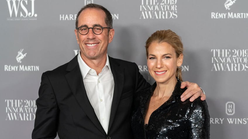 Jerry and Jessica Seinfeld at an event