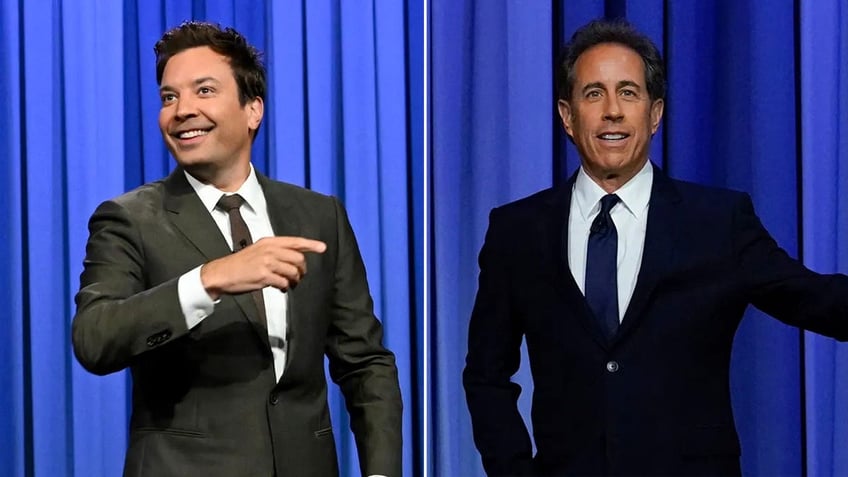 jerry seinfeld defends jimmy fallon after a claim he berated employee in front of him twisting of events