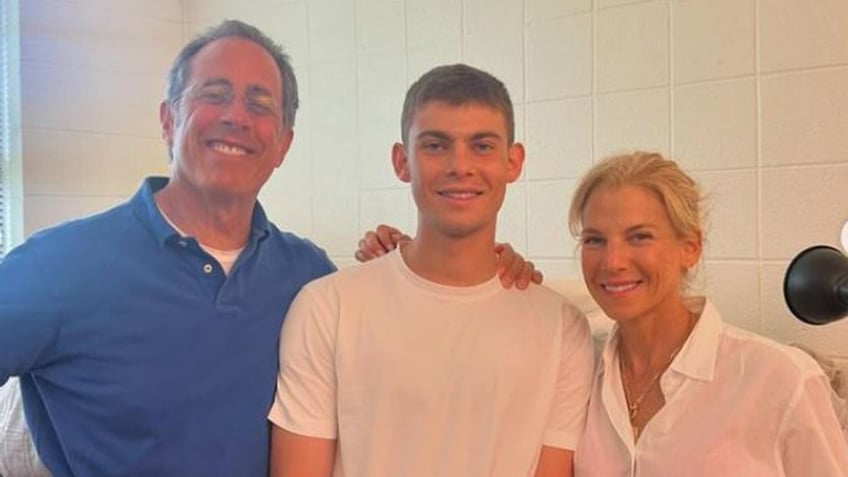 Jerry and Jessica Seinfeld with son Shepherd