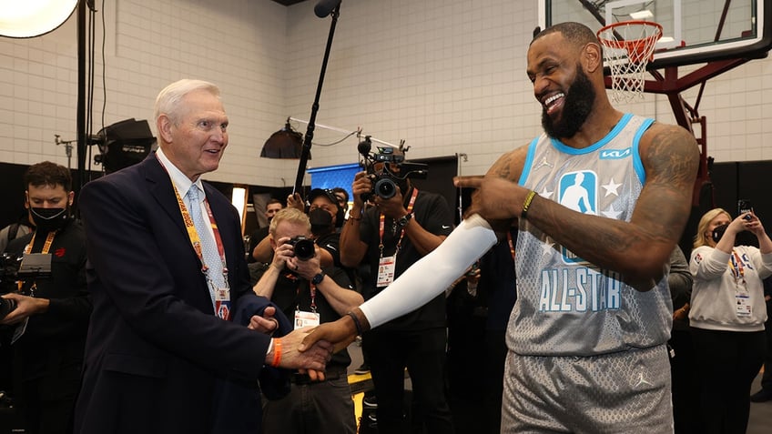 LeBron James and Jerry West