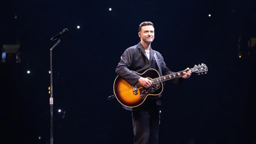 Justin Timberlake performs on stage