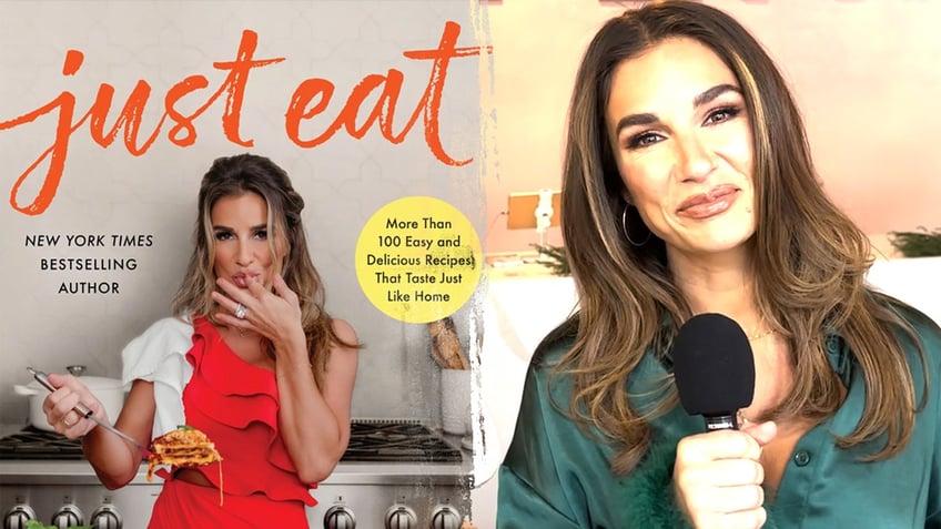 Jessie James Decker split with cover of her new book "Just Eat"