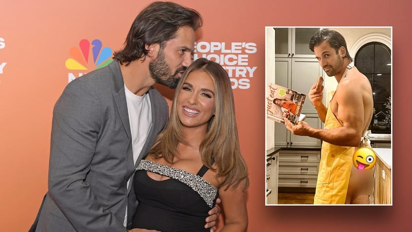 jessie james deckers fans go wild over cheeky photo of nfl husband eric decker to promote cookbook