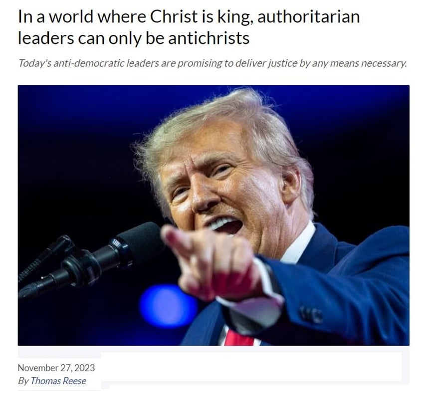 jesuit priest thomas reese says donald trump is antichrist