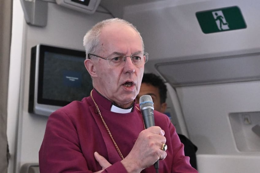 jet setting archbishop of canterbury accused of climate hypocrisy