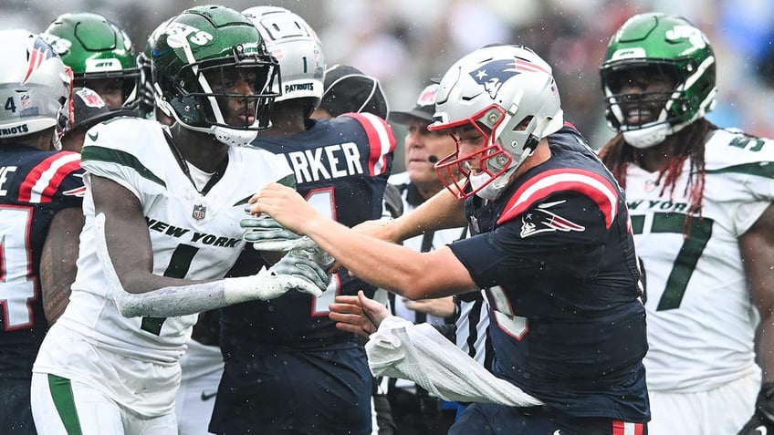 jets sauce gardner claims patriots mac jones delivered dirty shot to his private parts