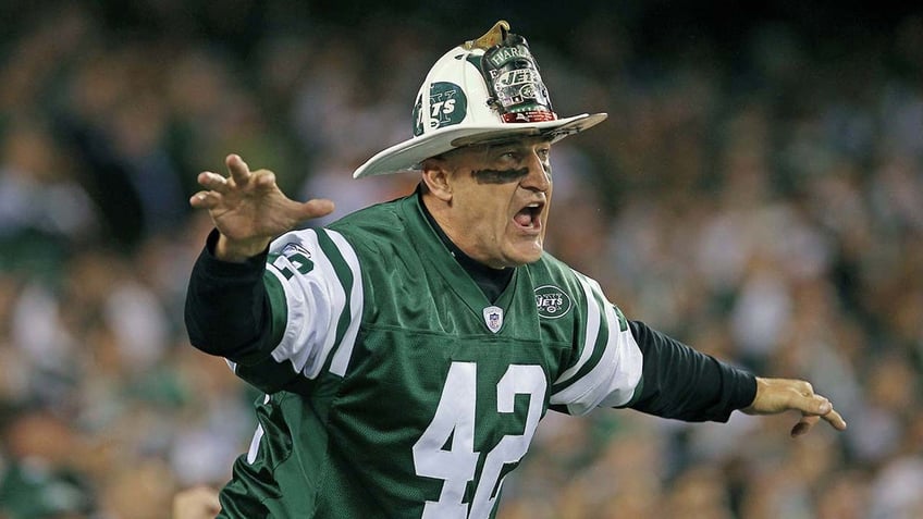 Fireman Ed as Jets take on Dolphins