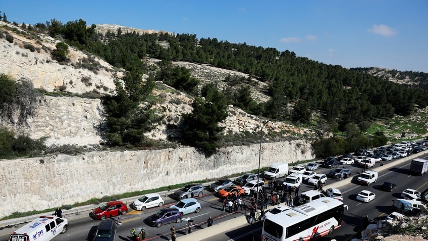 Israel shooting attack scene