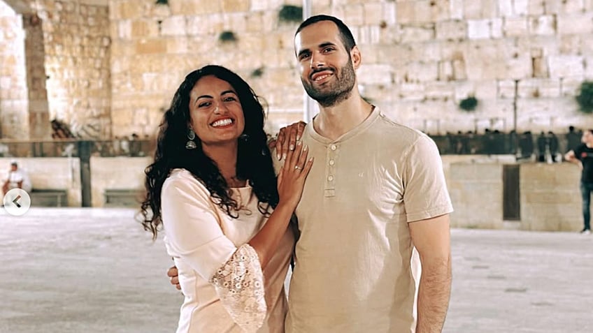 Cindy Seni and Eldad Cohen at the Western Wall