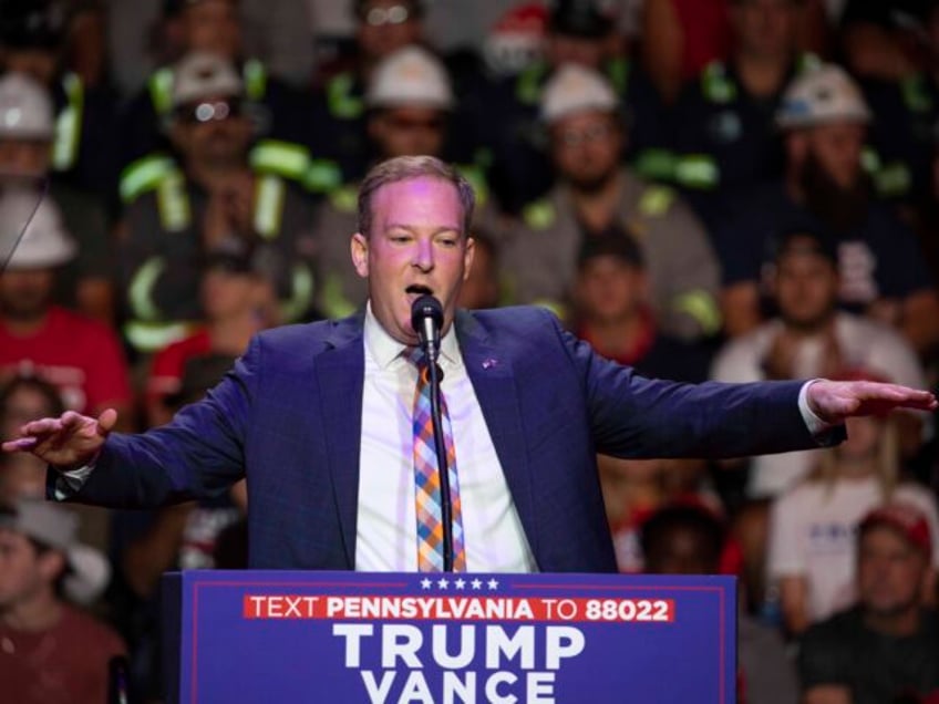 Lee Zeldin, a former Republican congressman from New York, speaks before Republican presid