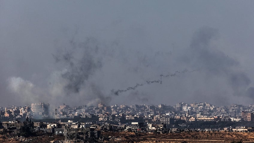 Smoke dispersing after a rocket landed