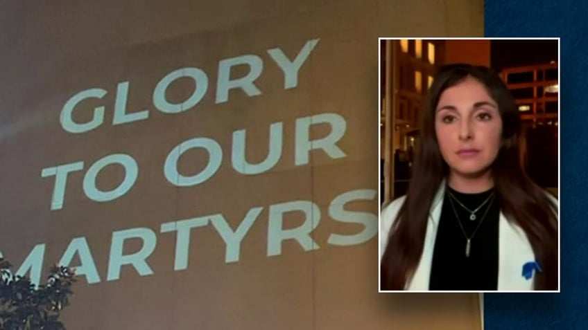 jewish student denounces pro hamas messages projected on gwu campus library absolute antisemitism