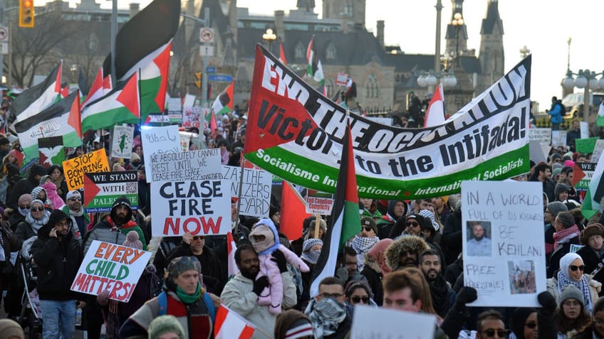 Pro-Palestinian protest in Canada