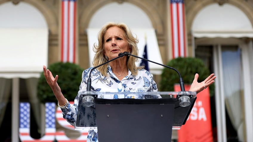 Jill Biden and olympic families