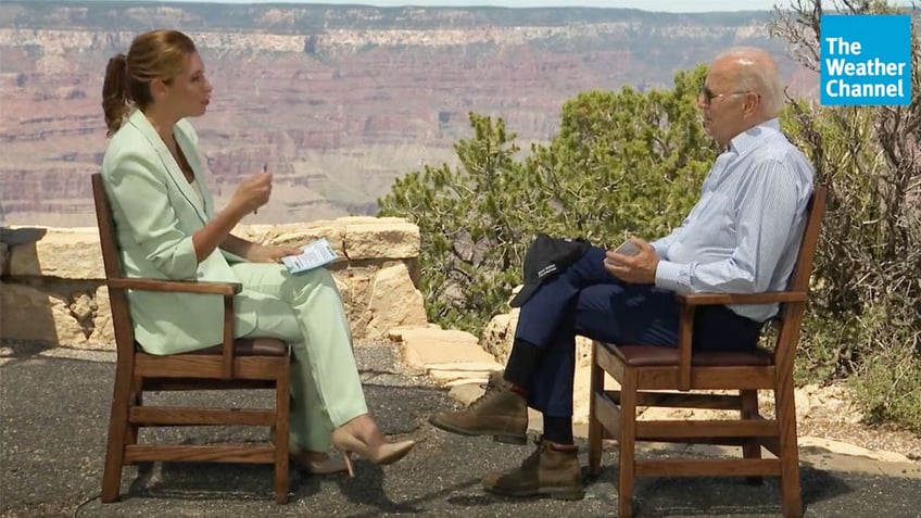 Biden appears on The Weather Channel